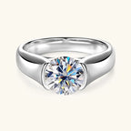 2ct Solitaire Moissanite Engagement Ring – 925 Sterling Silver | White Gold — photo 3 of 7