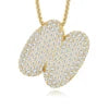 Iced Out Initial Letter Moissanite Pendant – 925 Sterling Silver | 18K Gold | A–Z — photo 19 of 32