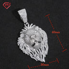 925 Silver Iced Out Lion Pendant – Moissanite | GRA Certified — photo 2 of 9