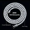 Moissanite Tennis Chain & Bracelet – 2mm / 3mm / 4mm | 925 Sterling Silver — photo 7 of 9