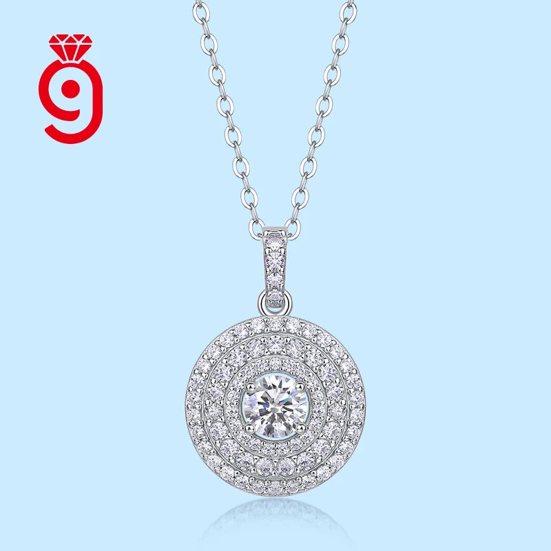 925 Silver Moissanite Compass Pendant Necklace – Gold Plated | GRA Certified — photo 7 of 7