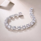 VVS Moissanite Tennis Bracelet – 3mm & 5mm | 18K Gold Plated | 925 Sterling Silver — photo 6 of 8