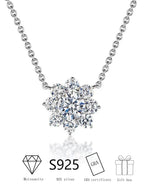 925 Silver Moissanite Diamond Pendant Necklace – White Gold Finish — photo 5 of 7