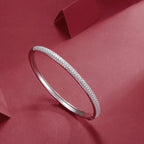 VVS Moissanite Iced Out Bangle – 925 Sterling Silver | 18K Gold & Platinum Plated | GRA Certified — photo 4 of 7