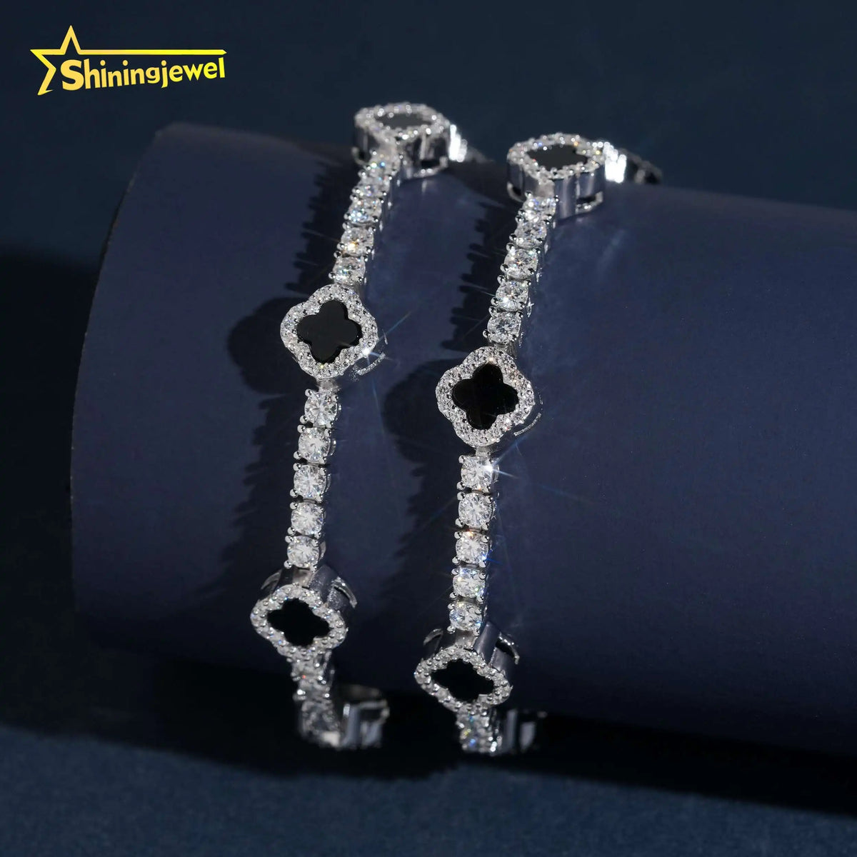 VVS Moissanite Cuban Link Bracelet – 925 Sterling Silver | Men's Hip Hop — photo 6 of 7