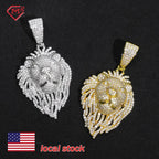 925 Silver Iced Out Lion Pendant – Moissanite | GRA Certified — photo 1 of 9