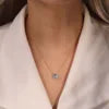 925 Silver Round Moissanite Solitaire Pendant Necklace – GRA Certified — photo 7 of 10