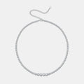 VVS Moissanite Graduated Tennis Chain Necklace – 925 Sterling Silver | GRA Certified — photo 7 of 7