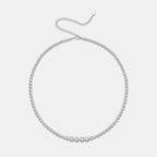 VVS Moissanite Graduated Tennis Chain Necklace – 925 Sterling Silver | GRA Certified — photo 7 of 7