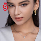 925 Silver 1ct D Color Moissanite Angel Eye Pendant Necklace – GRA Certified — photo 5 of 7