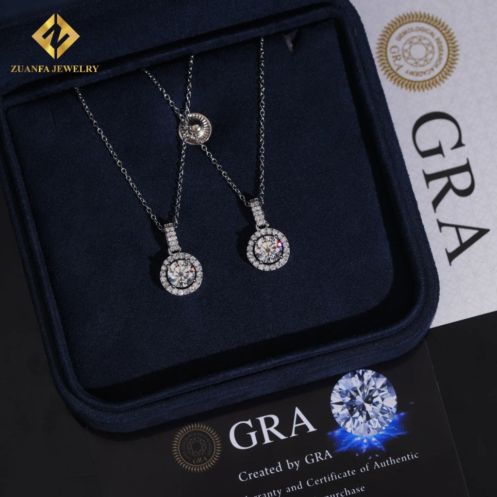 925 Silver VVS Moissanite Diamond Necklace – Fashion Style — photo 2 of 7