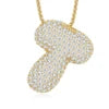 Iced Out Initial Letter Moissanite Pendant – 925 Sterling Silver | 18K Gold | A–Z — photo 18 of 32