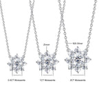 925 Silver Moissanite Diamond Pendant Necklace – White Gold Finish — photo 7 of 7