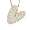 VVS Moissanite Initial Letter Pendant – 925 Sterling Silver | 18K Gold | A–Z | GRA Certified — photo 19 of 32