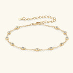 2.5mm Bezel Moissanite Tennis Bracelet – Adjustable | 925 Sterling Silver — photo 7 of 8