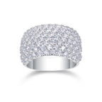 Round Brilliant Moissanite Statement Ring – 925 Sterling Silver | Gold — photo 5 of 7