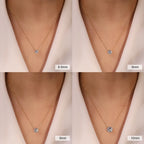 925 Silver VVS Moissanite 4-Prong Solitaire Pendant Necklace – D Color | GRA Certified — photo 3 of 10