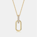 VVS Moissanite Charm Pendant Necklace – 18K Gold Plated | 925 Sterling Silver — photo 7 of 7
