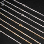 925 Silver VVS Moissanite 3mm Tennis Chain – Gold & Silver | GRA Certified — photo 4 of 8