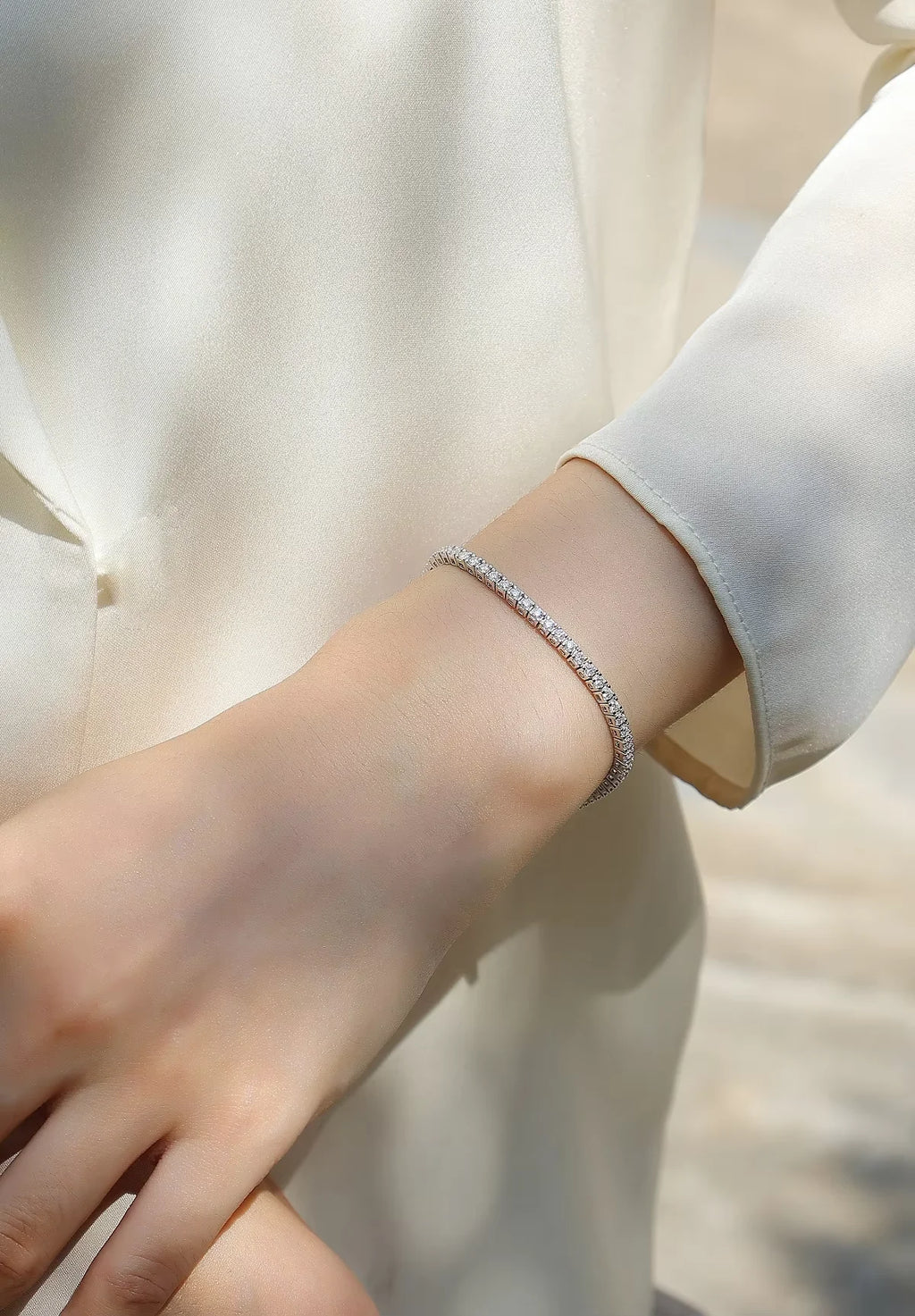 925 Silver VVS Moissanite Cuban Link Bracelet – Iced Out | 6.5mm — photo 5 of 7
