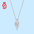925 Silver 1ct D Color Moissanite Angel Eye Pendant Necklace – GRA Certified — photo 7 of 7