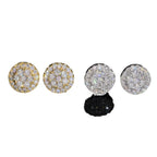 1ct Halo Moissanite Stud Earrings – 925 Sterling Silver