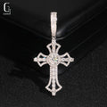 VVS Moissanite Iced Out Cross Pendant – 925 Sterling Silver | GRA Certified — photo 7 of 7
