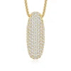 Iced Out Initial Letter Moissanite Pendant – 925 Sterling Silver | 18K Gold | A–Z — photo 10 of 32
