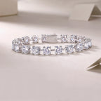 VVS Moissanite Tennis Bracelet – 3mm & 5mm | 18K Gold Plated | 925 Sterling Silver — photo 5 of 8