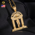 VVS Moissanite Angel Arch Pendant – 925 Sterling Silver | Hip Hop | Gold & Silver — photo 8 of 8