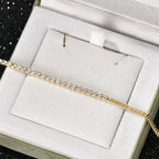 3mm Moissanite Tennis & Cuban Bracelet Set – 925 Sterling Silver | Gold & White Gold — photo 5 of 8