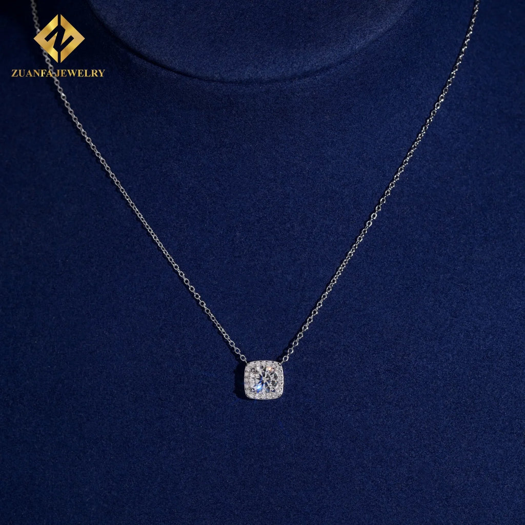 925 Silver 1.16ct Moissanite Pendant Necklace – GRA Certified — photo 2 of 7