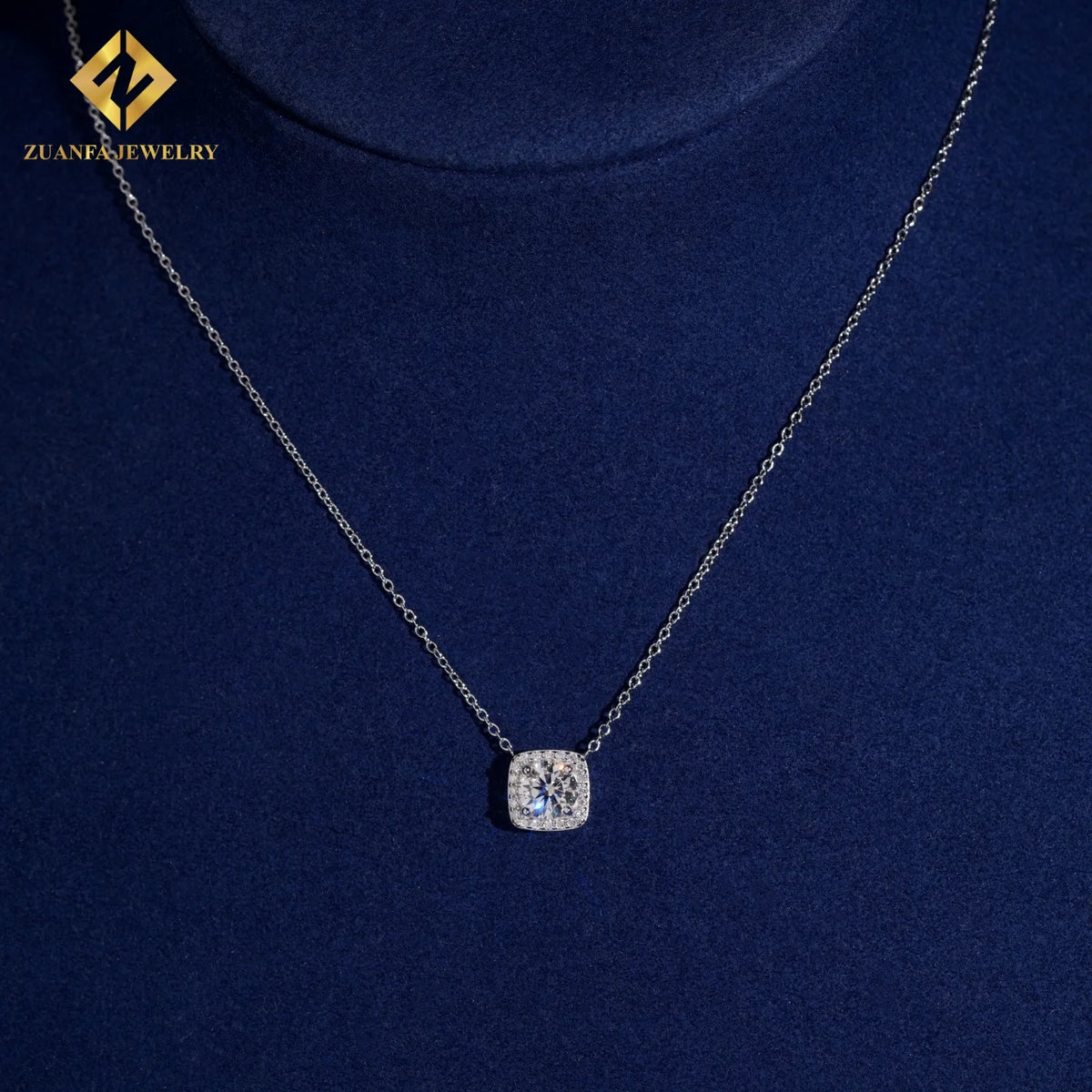 925 Silver 1.16ct Moissanite Pendant Necklace – GRA Certified — photo 2 of 7