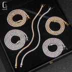 925 Silver VVS Moissanite 3mm Tennis Chain – Gold & Silver | GRA Certified — photo 1 of 8