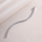 5mm VVS Moissanite Tennis Bracelet – 925 Sterling Silver | Gold & Silver | GRA Certified — photo 6 of 8