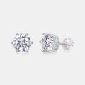 1ct Moissanite Classic Stud Earrings – 925 Sterling Silver — photo 7 of 7