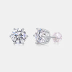 1ct Moissanite Classic Stud Earrings – 925 Sterling Silver — photo 7 of 7