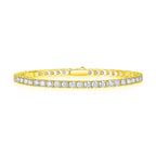 VVS Moissanite Tennis Bracelet – 925 Sterling Silver | 3mm, 4mm & 5mm | 18K Gold | GRA Certified — photo 1 of 9