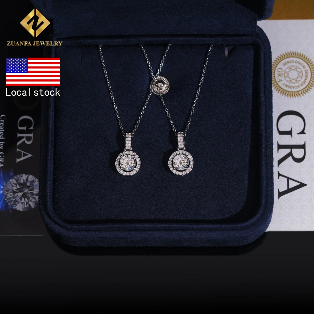 925 Silver VVS Moissanite Diamond Necklace – Fashion Style — photo 7 of 7