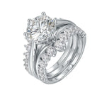 Oval Cut Moissanite Engagement Ring – Bezel Set | 925 Sterling Silver | 18K Gold — photo 4 of 7