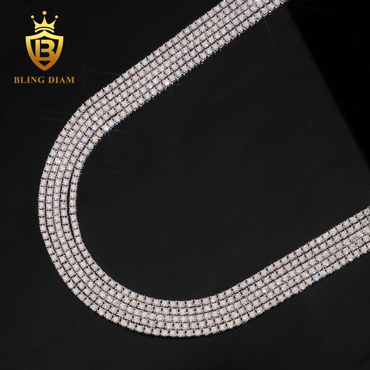 2mm VVS Moissanite Tennis Chain & Bracelet Set – 925 Sterling Silver — photo 5 of 8