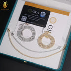 925 Silver VVS Moissanite 2mm Tennis Chain & Bracelet – Iced Out — photo 2 of 8