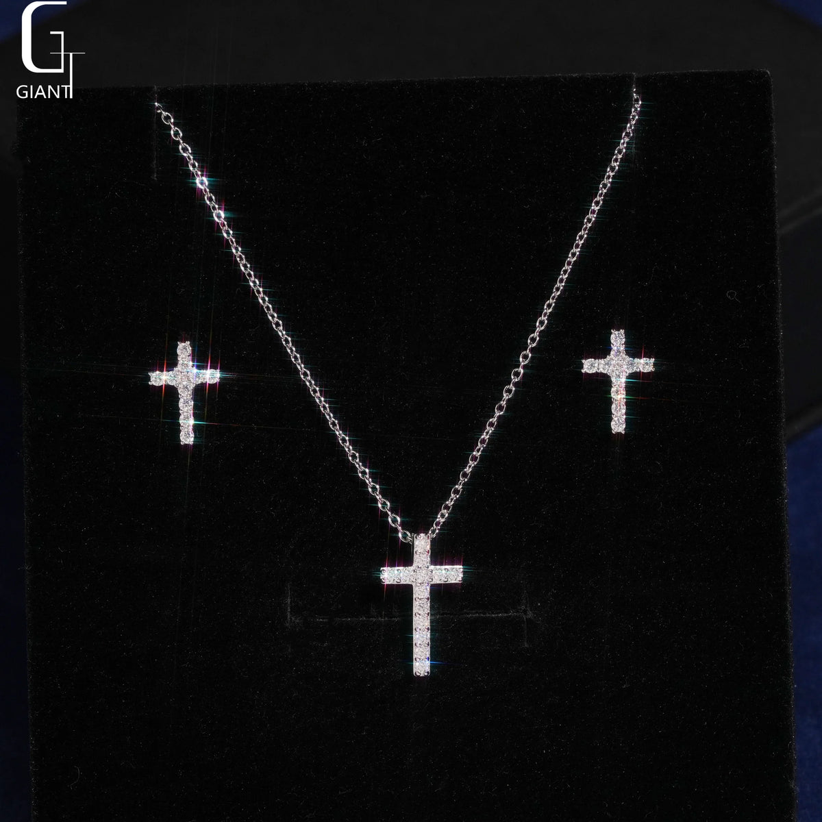 925 Silver Iced Out Moissanite Cross Necklace – VVS | GRA Certified — photo 4 of 7