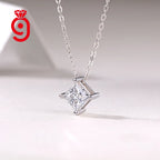 925 Silver Emerald Cut Moissanite Pendant Necklace – GRA Certified — photo 1 of 7