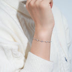 2.5mm Bezel Moissanite Tennis Bracelet – Adjustable | 925 Sterling Silver — photo 6 of 8