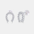 High-End Moissanite Pavé Stud Earrings – 925 Sterling Silver — photo 7 of 7