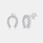High-End Moissanite Pavé Stud Earrings – 925 Sterling Silver — photo 7 of 7