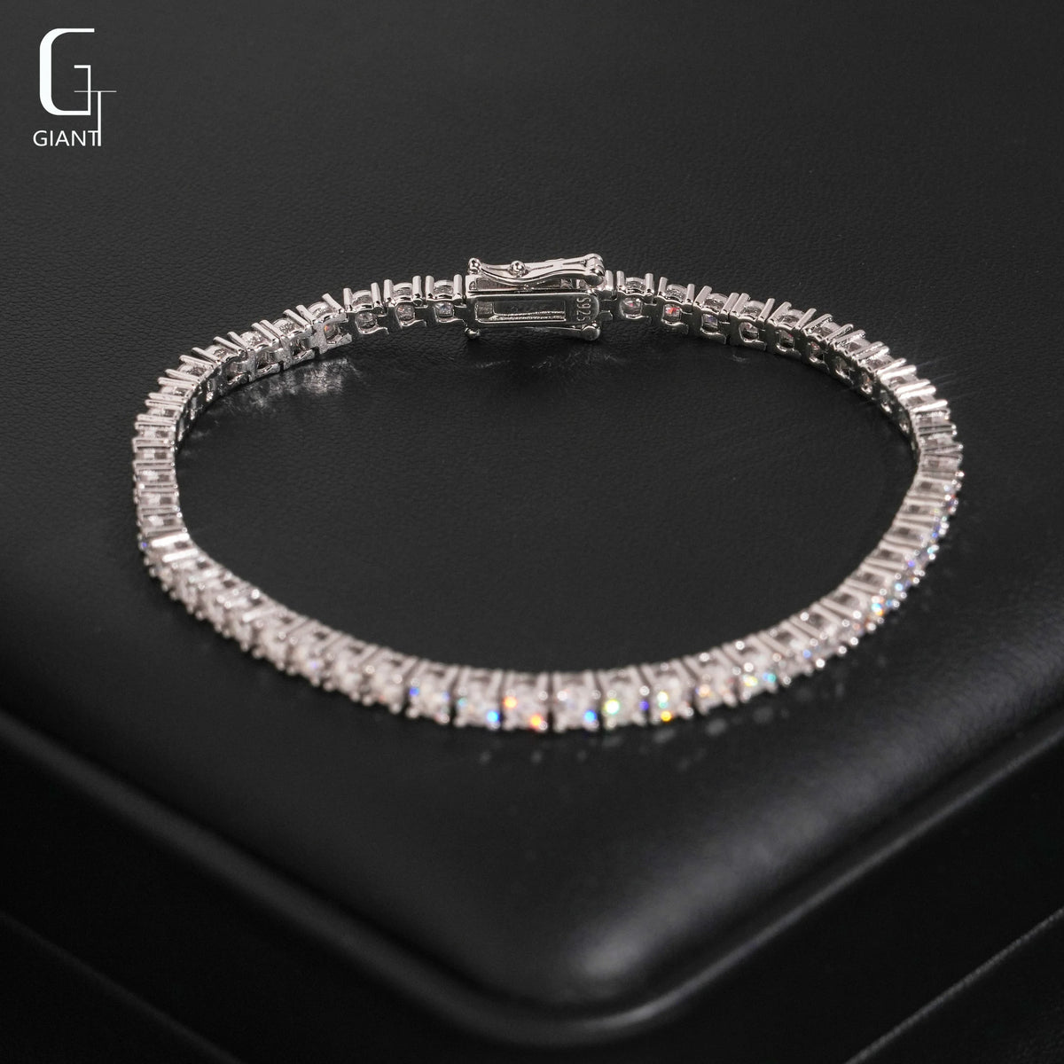 925 Silver VVS Moissanite 3mm Tennis Chain – Gold & Silver | GRA Certified — photo 8 of 8