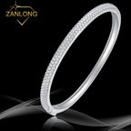 VVS Moissanite Iced Out Bangle – 925 Sterling Silver | 18K Gold & Platinum Plated | GRA Certified — photo 1 of 7