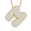 VVS Moissanite Initial Letter Pendant – 925 Sterling Silver | 18K Gold | A–Z | GRA Certified — photo 29 of 32